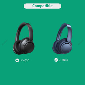 Geekria Comfort Mesh Ear Pads Life Q35 side view demonstrates cooling fit