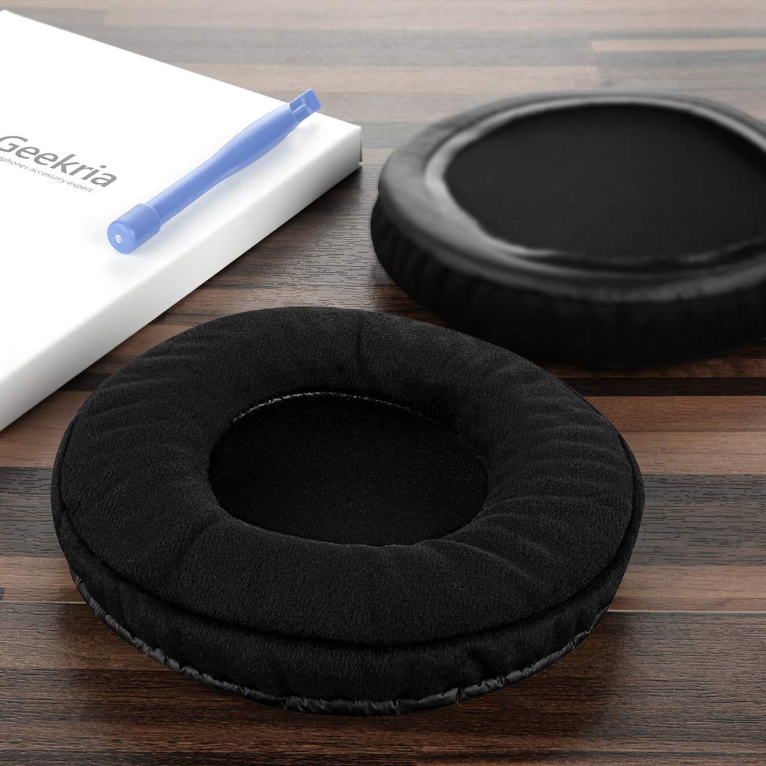 Geekria Comfort Velour earpads for ATH-AD700x provide breathable, cushioned wear for hours of listening.