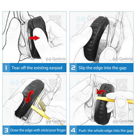 Geekria compatible HyperX series ear pads for quick upgrade and fit