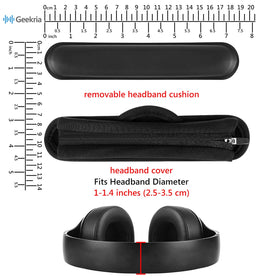 Geekria cooling-gel pad detail highlights cushioned under-head comfort.