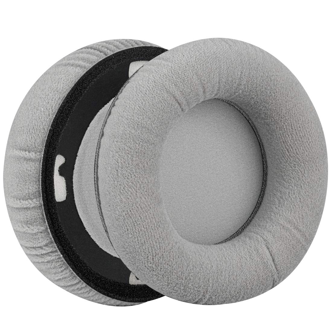 Geekria earpad closeup reveals velour texture and durable build.