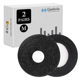 GEEKRIA front view of two pairs black flowery gray covers showing clean protection