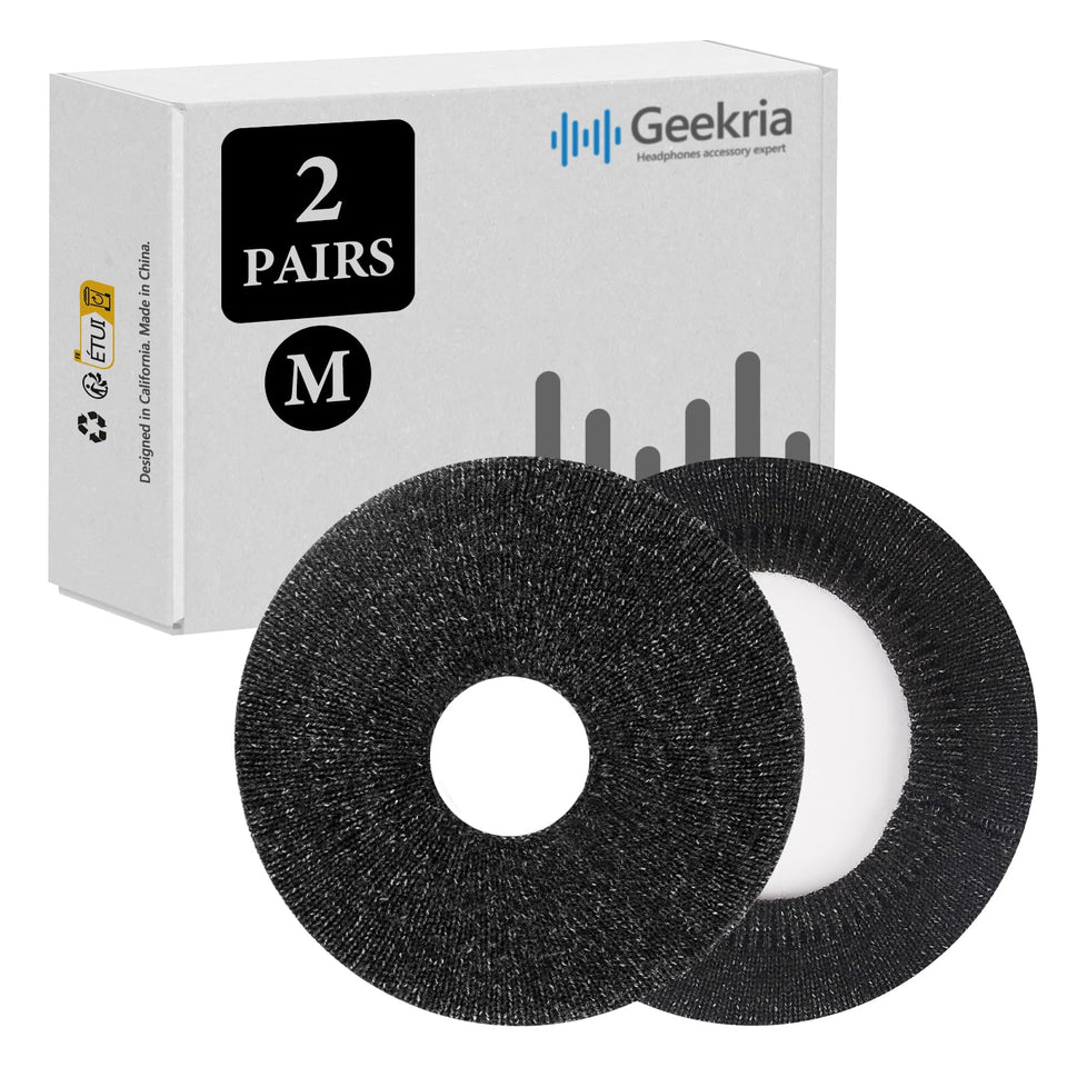 GEEKRIA front view of two pairs black flowery gray covers showing clean protection