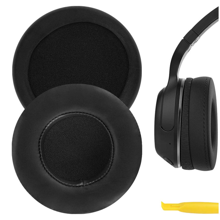 GEEKRIA front view of replacement ear pads showing shape and snug fit benefit