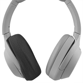GEEKRIA on headphones during workout showing sweat control benefit