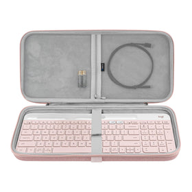 Ge​ekria keyboard case exterior hard shell protects gear on the go.