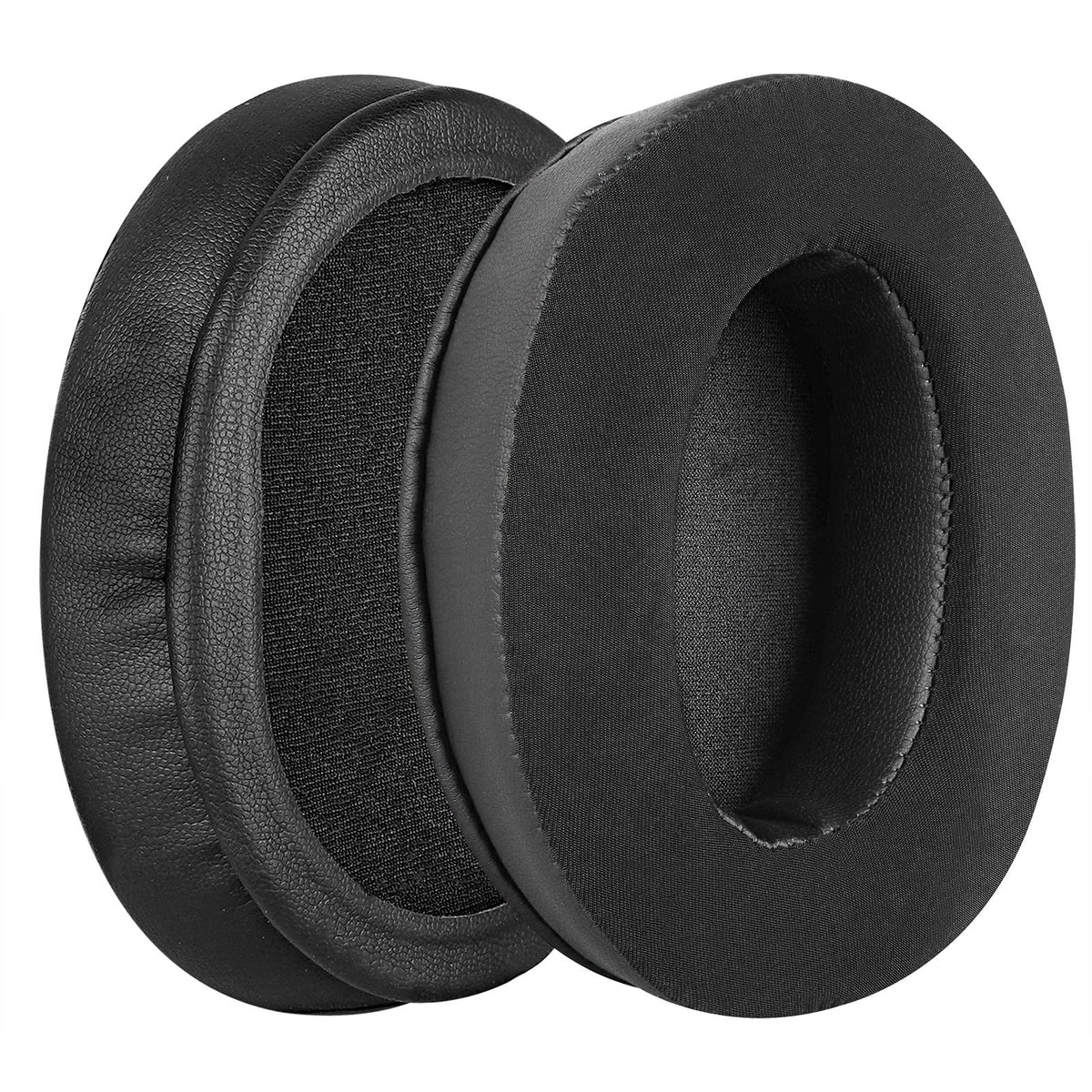 Geekria memory foam and cooling gel earpads close-up for HyperX headsets