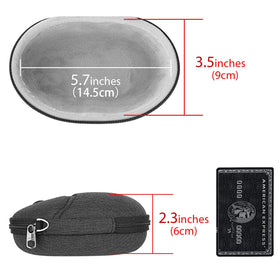 Geekria ultra-hard shell cushions against drops and impacts during transport.