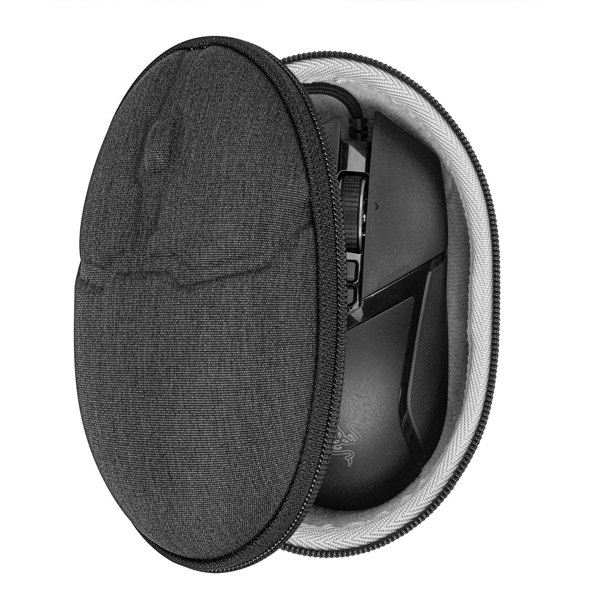 Geekria mouse case hard-shell exterior protects your gaming mouse on the go.