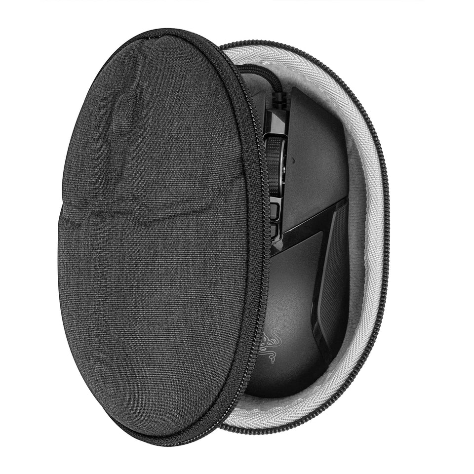 Geekria mouse case hard-shell exterior protects your gaming mouse on the go.