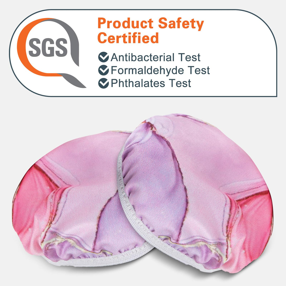 Geekria NOVA 2 pink marble washable ear covers for clean gear