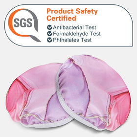 Geekria NOVA 2 pink marble washable ear covers for clean gear