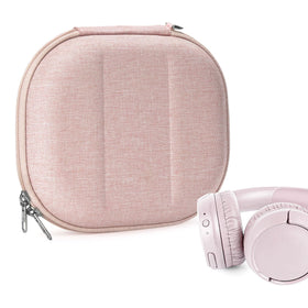 GEEKRIA NOVA front view pink case showing zipper and compact profile for protection