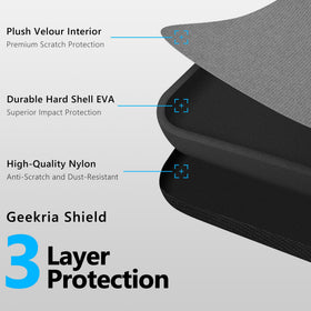 Geekria NOVA case dimensions inside for JBL Tune compatibility