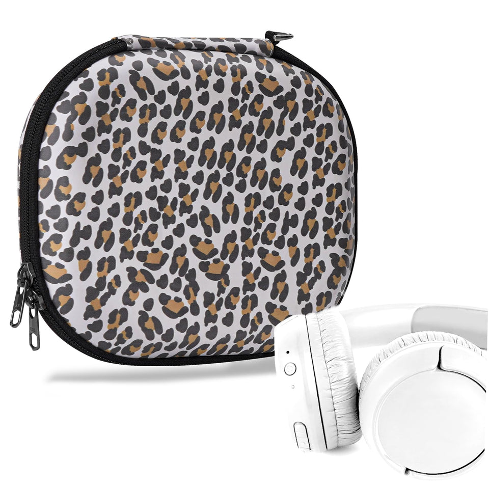 GEEKRIA NOVA front closed leopard print case showing protection benefits