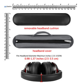 GEEKRIA removable cushion provides comfortable support for extended listening sessions