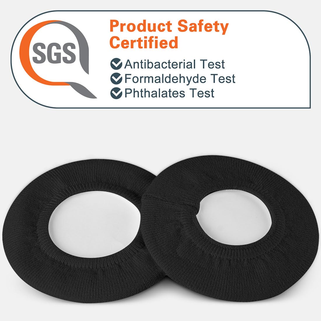 GEEKRIA SGS-certified ear pads, washable and easy to reuse.