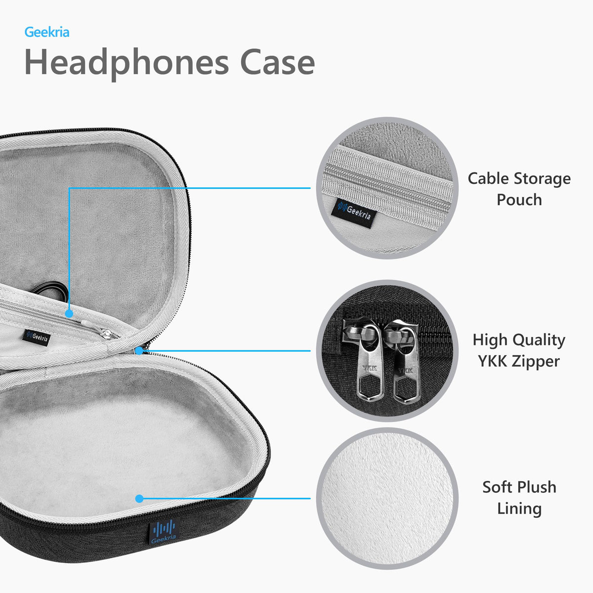 GEEKRIA Shield case for Bose QC 45 offering rugged protection on the go