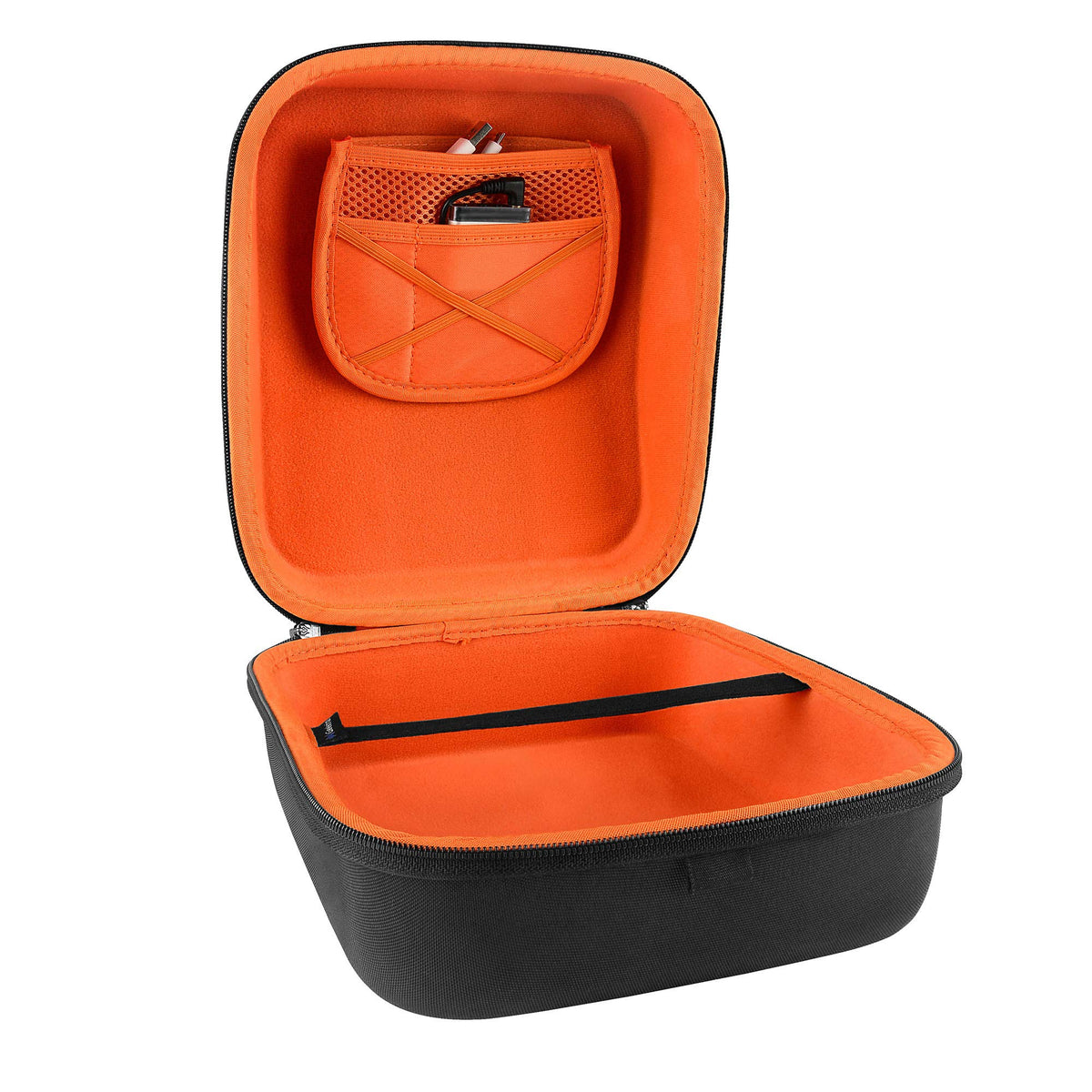 Geekria Shield Case internal pocket stores cables and adapters for organization