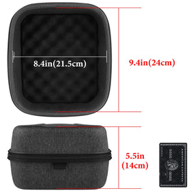 Geekria Shield Case interior space fits up to 24.5 x 22 x 14 cm.