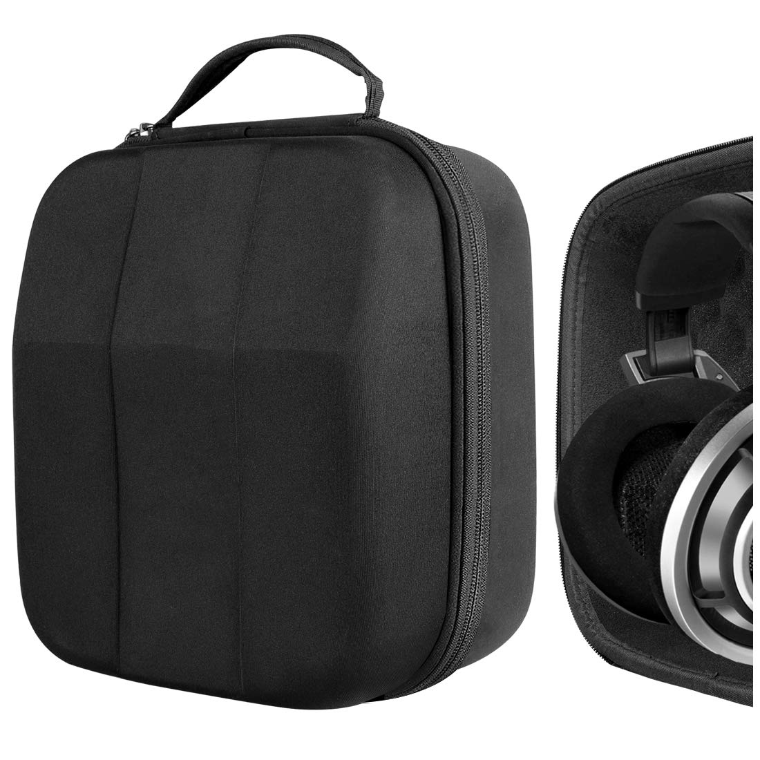 GEEKRIA Shield Case holds large headphones inside for safe travel.