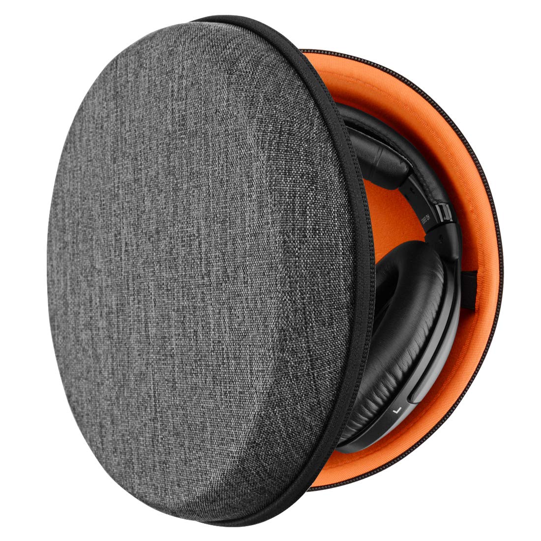 Geekria Shield case exterior protects headphones during travel