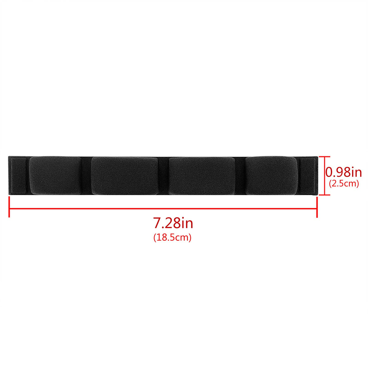 GEEKRIA side profile of pad on headband showing restored padding and support benefit