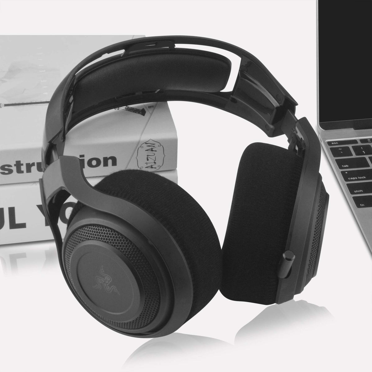 GEEKRIA sweat-protection ear cushions ideal for gym and gaming.