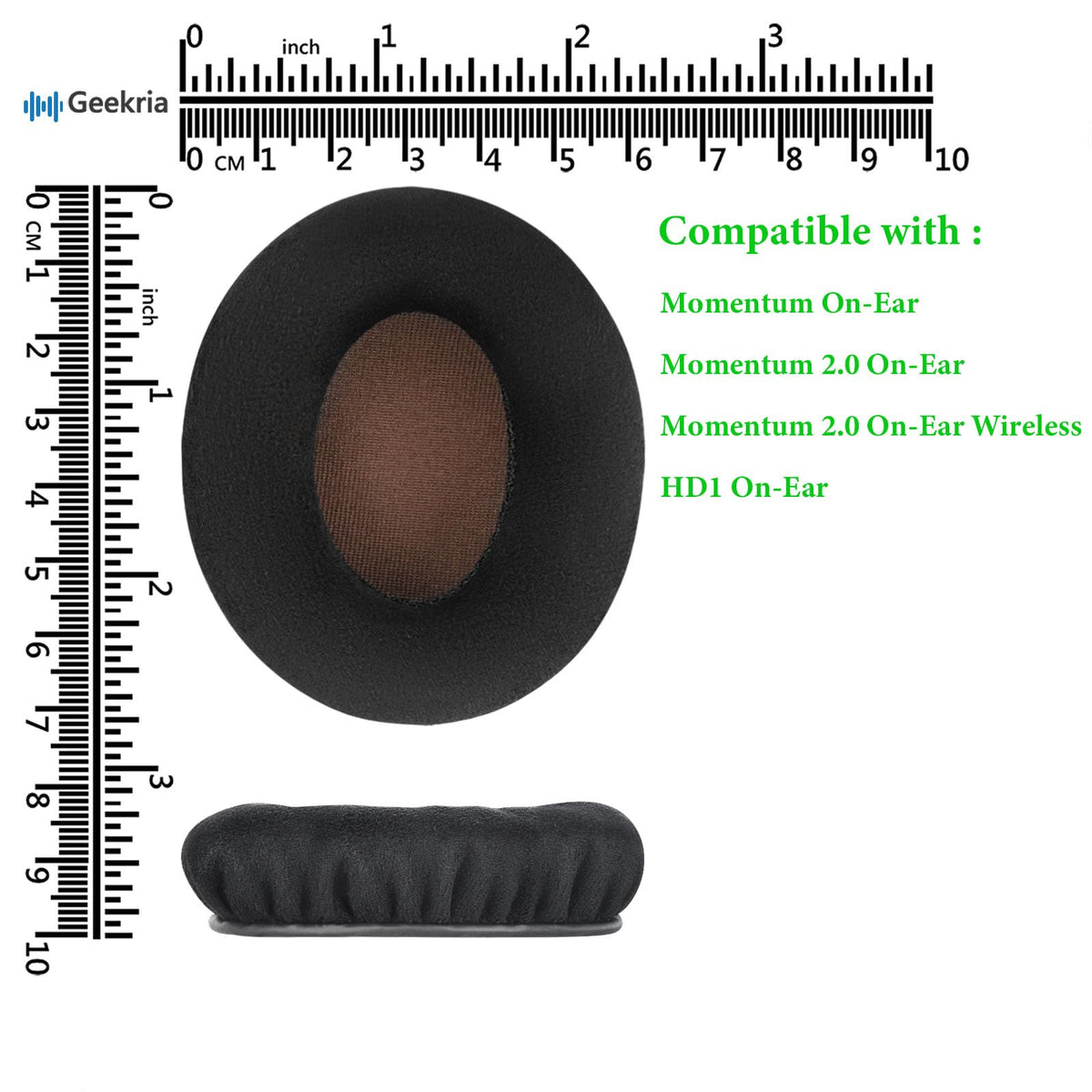 Two ear pads included in a replacement set