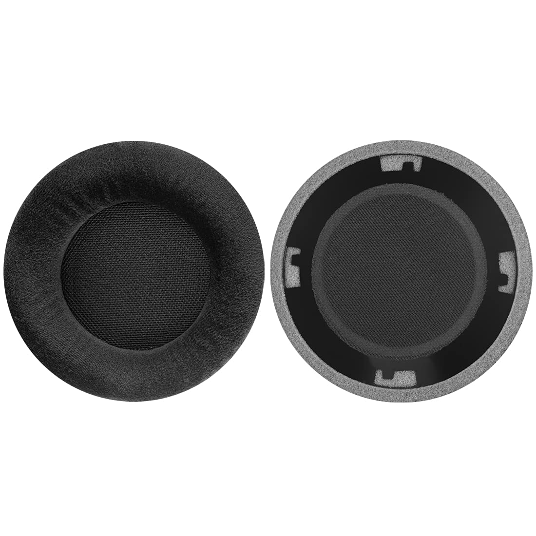 Geekria Velour Ear Pads Q701 close-up shows soft fabric and fit.