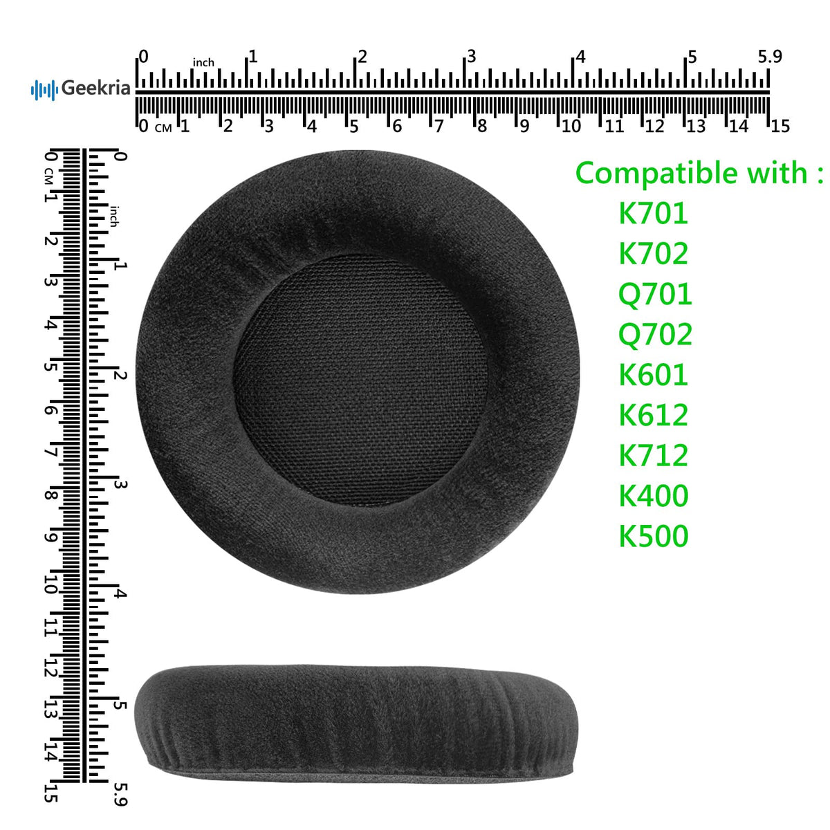 Geekria Video Guide included helps install replacement earpads easily.