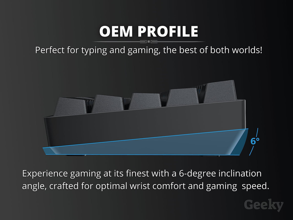 Geeks GK61 SE features 1kHz polling rate for quick input in fast games
