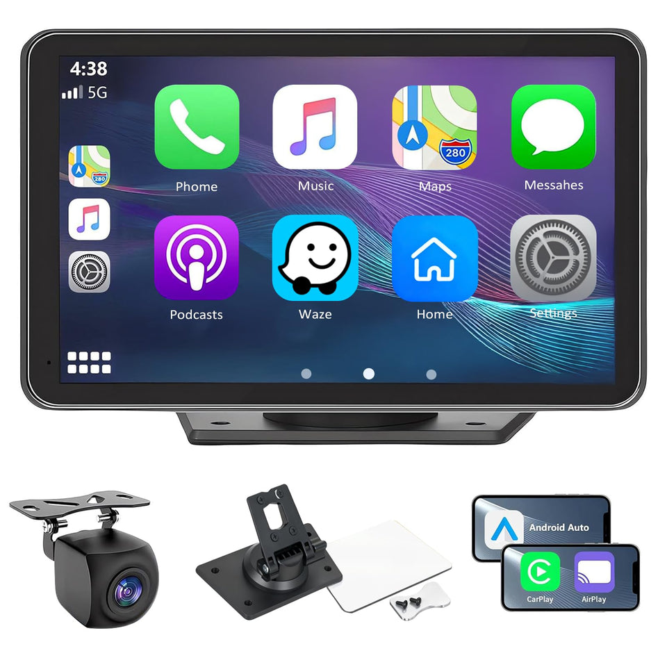 Gegaibe 7-inch front display showing clear icons and easy controls for safer driving