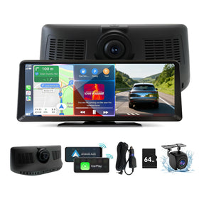 Gegaibe 8.1-inch HD screen front view for easy driving and quick access to apps