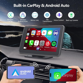 Gegaibe touchscreen side profile highlighting slim portable design and mounting ease