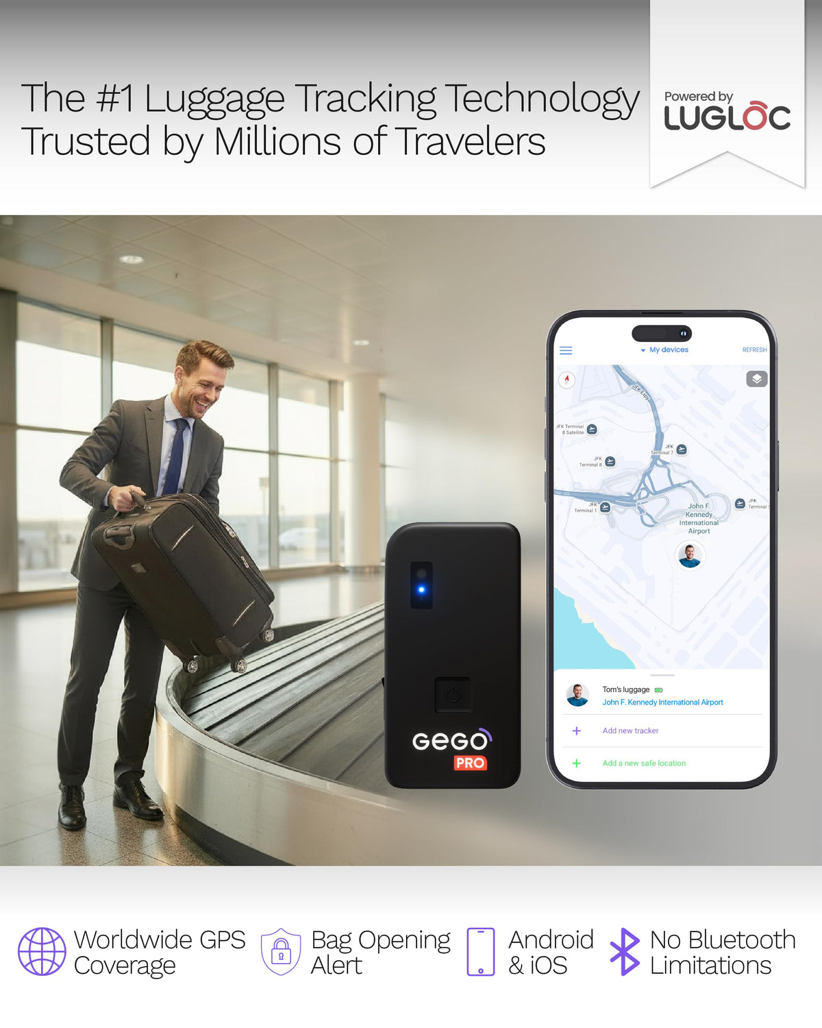 GEGO PRO side profile highlighting slim travel-ready design and durable casing