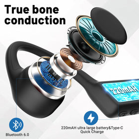 Gelecek open-ear headphones ultra-light weight designed for all-day wear.