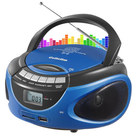 Gelielim boombox front view showing buttons and display for easy control