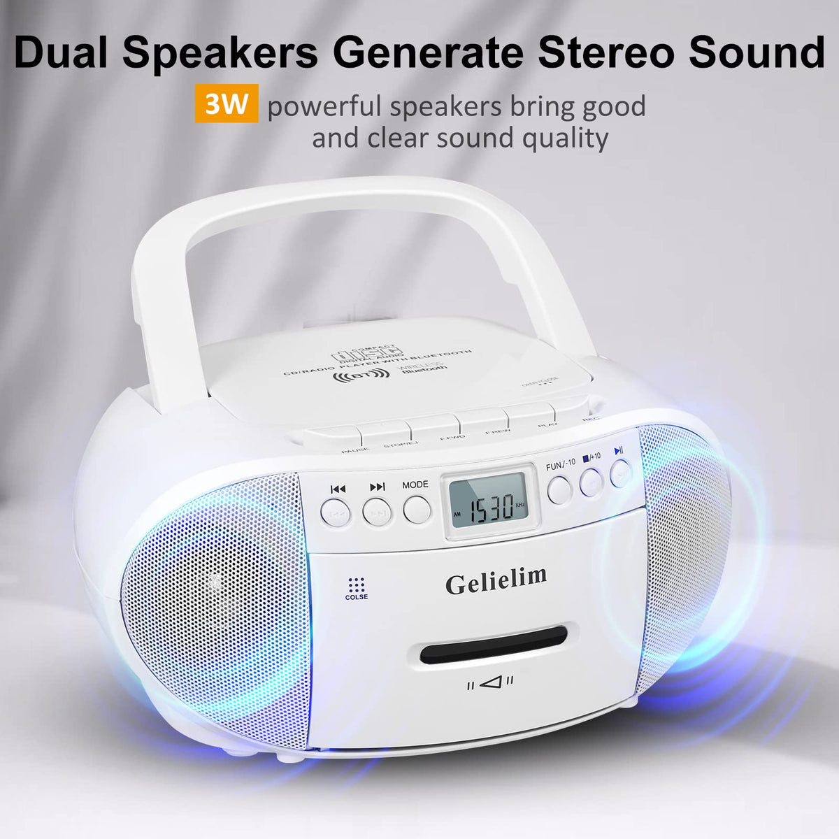 Gelielim cassette tape slot with recorder feature.