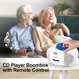 Gelielim boombox controls close-up with large buttons for easy use.