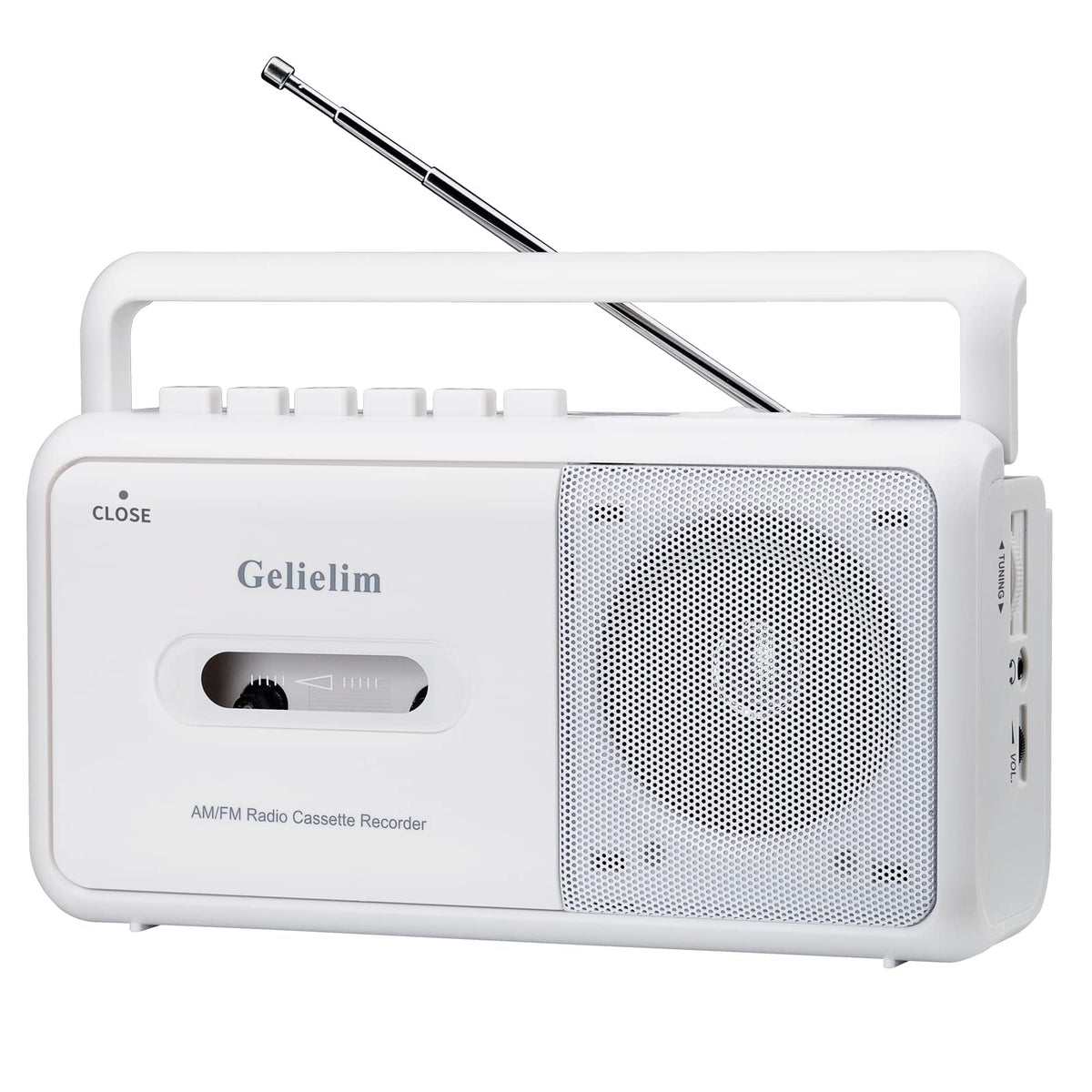 Gelielim front view boombox showing controls and clear sound output