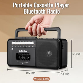 Gelielim boombox streaming via Bluetooth from phone for wireless convenience