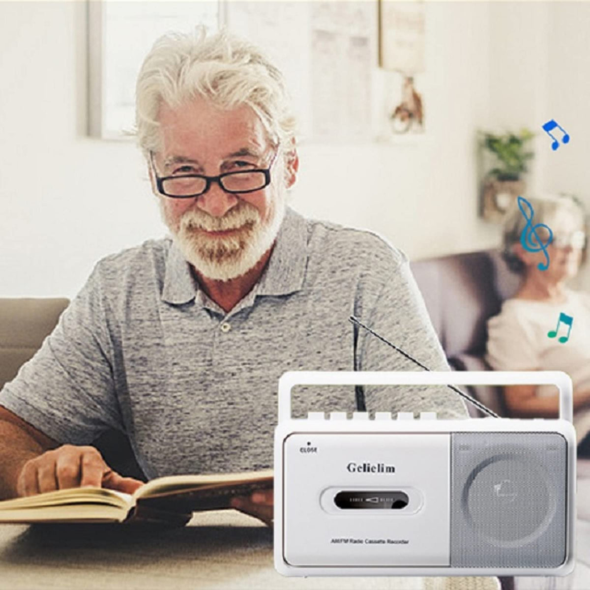 Gelielim in use listening at home offering nostalgic reliable audio
