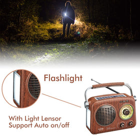 Gelielim radio in a campsite demonstrating reliable audio and emergency readiness