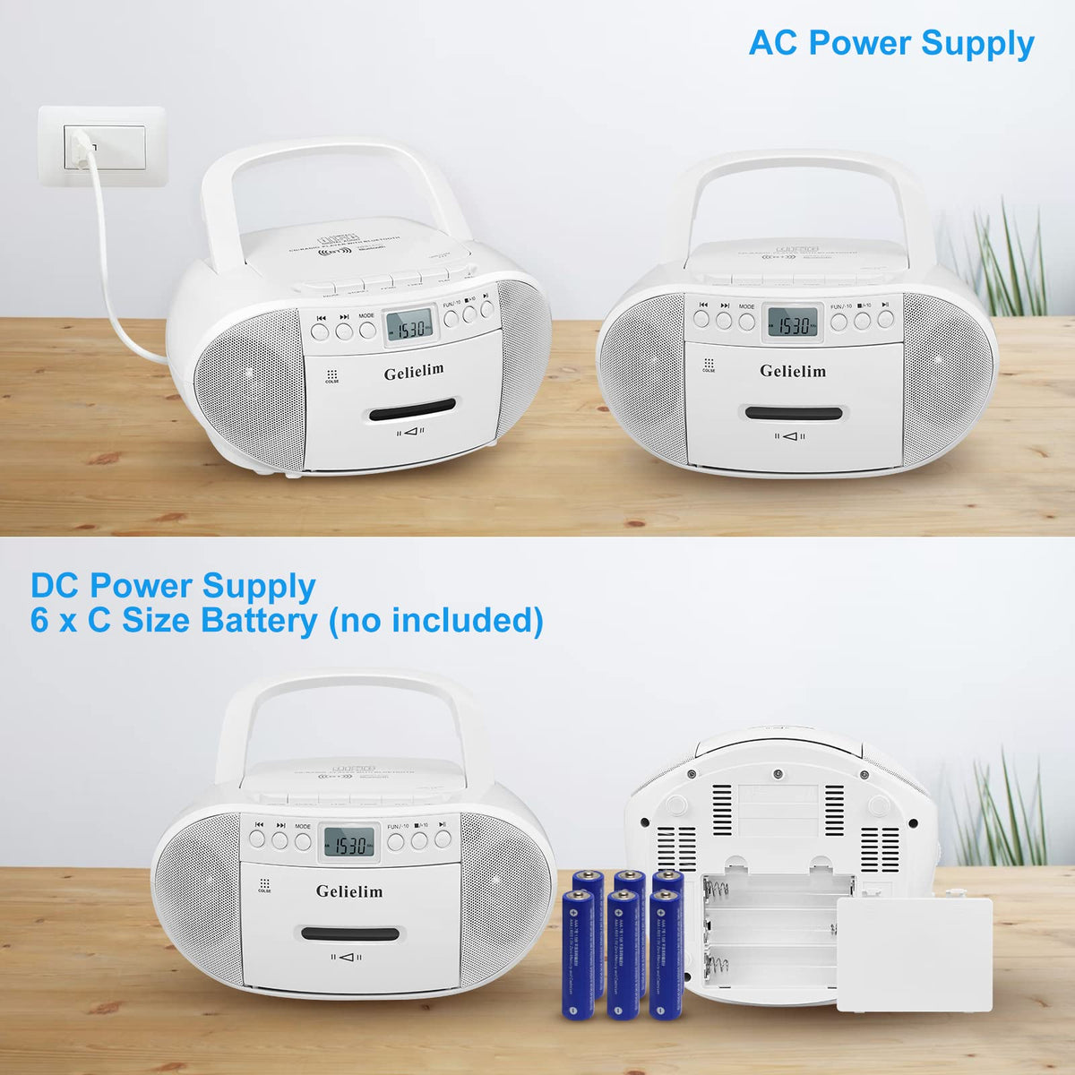 Gelielim remote control included for convenient operation.