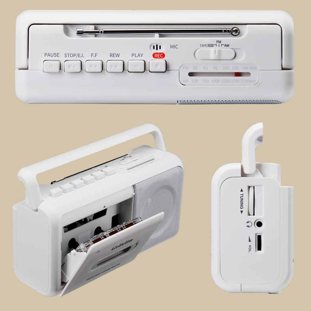 Gelielim size comparison with cassette showing compact travel-friendly scale