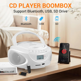 Gelielim top-loading CD tray open demonstrating easy disc access