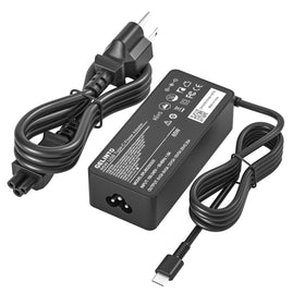 GELINTO 65W USB-C charger angled front view for versatile charging