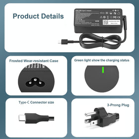 GELINTO adapter label and specifications close-up for clear power profile details