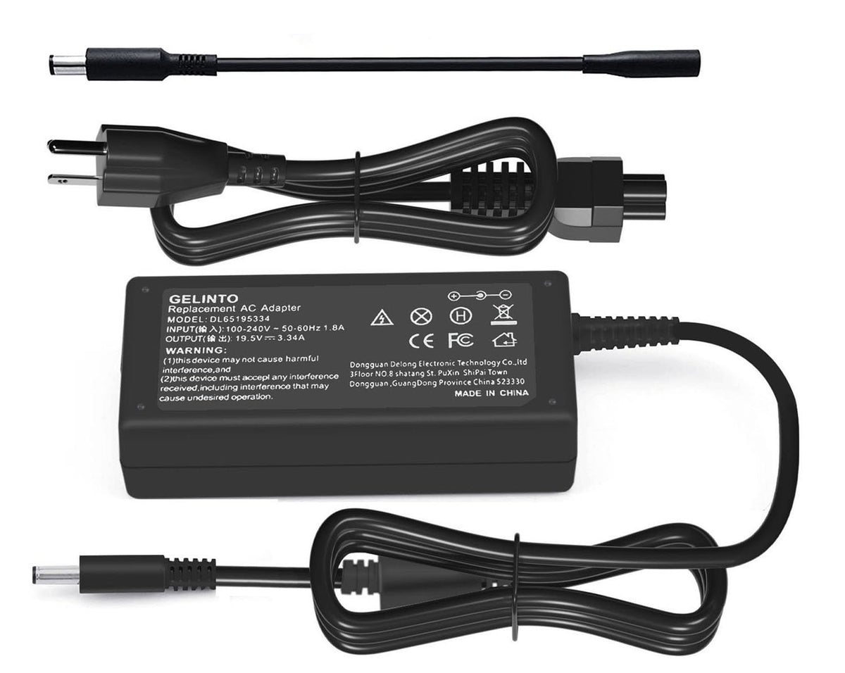 GELINTO Dell charger with 65W/45W options for flexible laptop power.